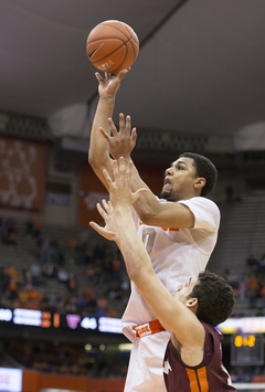 Gbinije elevates for the shot that would give SU a 72-70 win and prevent a fourth ACC loss.