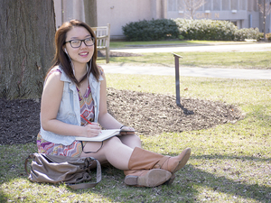 Vania Myers, a senior graphic design major, tapped into her Asian-American identity by getting involved with Asian Students in America.