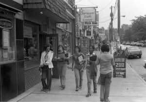 An old-school photo of Marshall Street, which has changed drastically over the years.