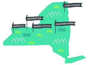 Venture out into upstate New York and try a trip to one of these towns over spring break.