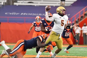 Syracuse's defense held Boston College under 400 yards one year after allowing 691 to the Eagles.