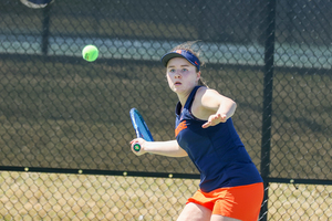 Viktoriya Kanapatskaya blew a 4-0 lead in the third set to fall to Oklahoma State's Bunyawi Thamchaiwat. 