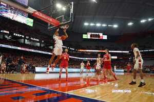 Jesse Edwards only scored one point in the first half, but came back in the second half and finished with a double-double