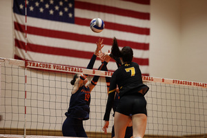 Iowa tallied nine blocks compared to SU’s five to win all three sets against the Orange.