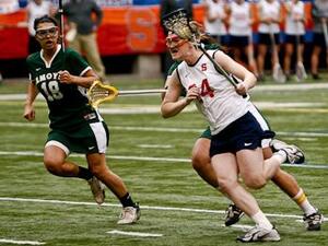 Bridget Looney established herself as one of the toughest players on the women's lacrosse team. After tearing her ACL early last season against Virginia, Looney looks to lead the Orange back to the National Championship. The team is currently 3-0.