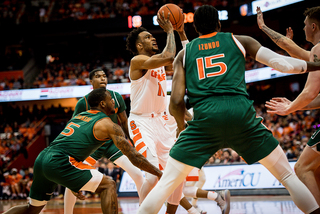 Sophomore forward Oshae Brissett scored seven points and had three boards in 26 minutes, a relatively subdued output. 