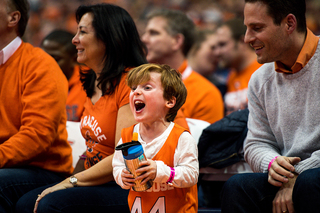 Fans of all ages lined the edges of the court.