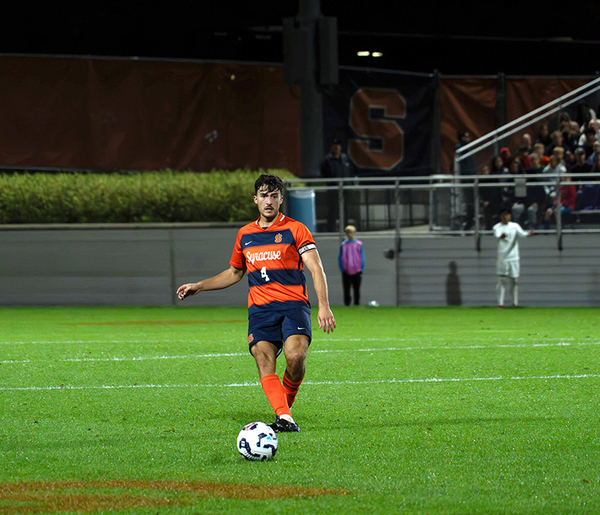 Sam Layton used to work at a Domino's in England. Now, he leads Syracuse's defense.